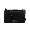 Chanel  Boy shoulder bag  in black python  and black leather - 360 thumbnail