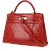 Hermès  Kelly 32 cm handbag  in sanguine porosus crocodile - 00pp thumbnail
