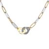 Dinh Van Menottes R15 necklace in yellow gold and stainless steel - 00pp thumbnail