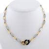 Dinh Van Menottes R15 necklace in yellow gold and stainless steel - 360 thumbnail