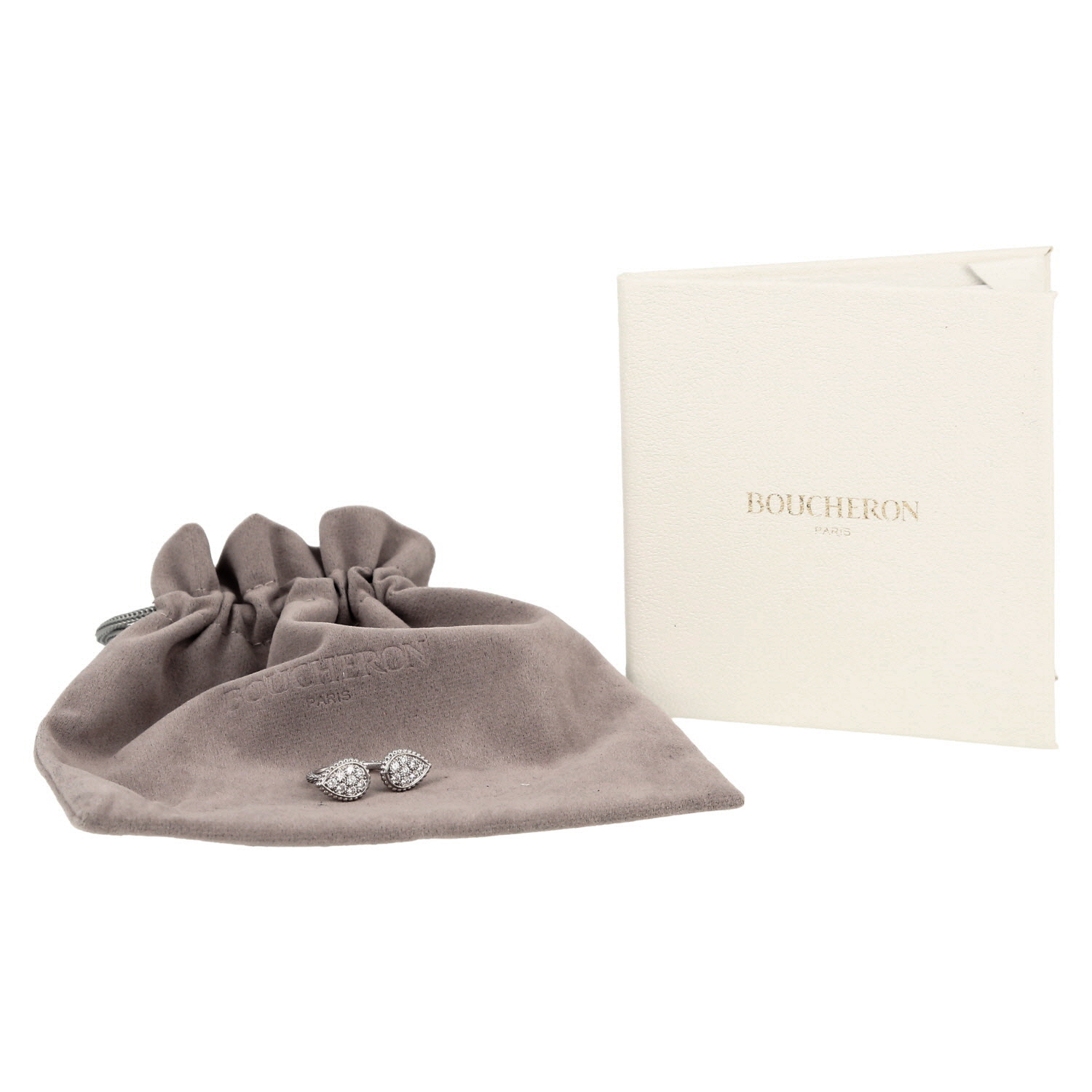 Bague Boucheron Serpent Bohème taille S en or blanc et diamants - Detail D2