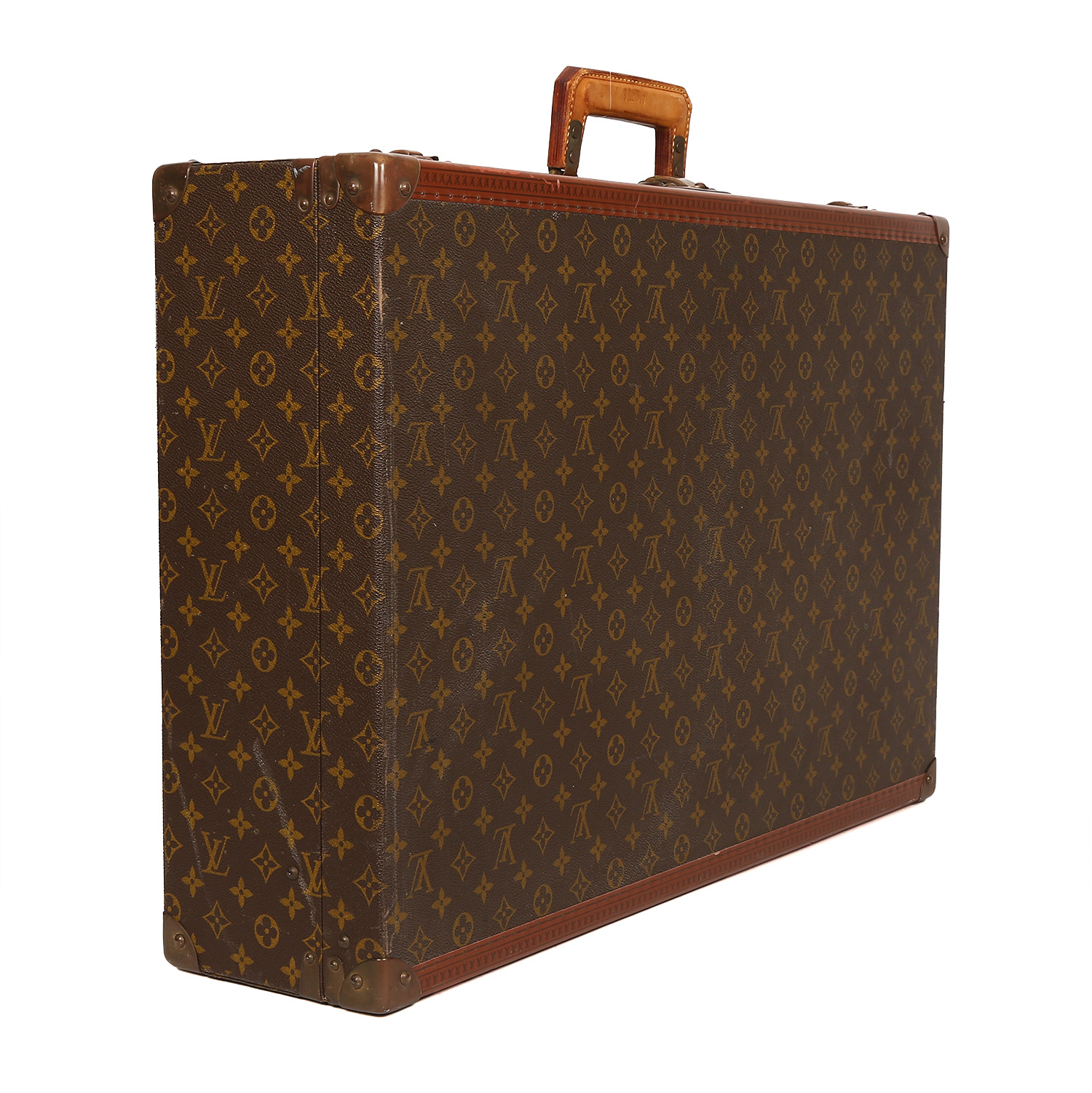 Valise rigide Louis Vuitton  Bisten en toile monogram enduite marron et lozine - Detail D3