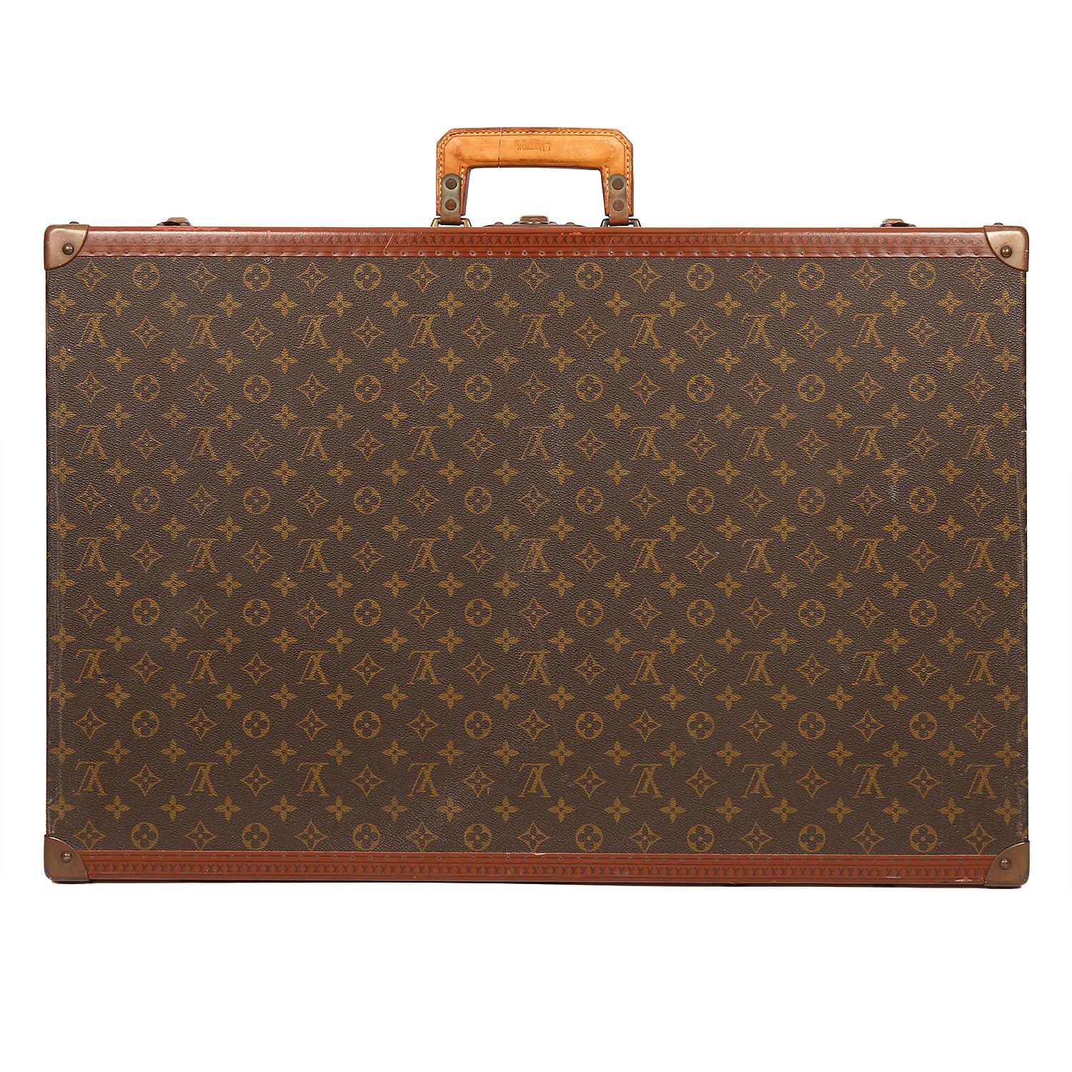 Maleta rígida Louis Vuitton  Bisten en lona Monogram revestida marrón y fibra vulcanizada - Detail D5