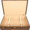 Louis Vuitton  Bisten rigid suitcase  in brown monogram canvas  and lozine (vulcanised fibre) - Detail D6 thumbnail
