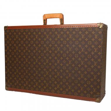 Valise rigide Louis Vuitton  Bisten en toile monogram enduite marron et lozine