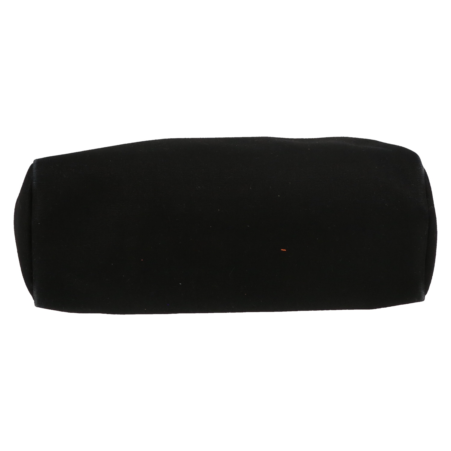 Hermès  Herbag bag worn on the shoulder or carried in the hand  in black canvas  and natural leather - Detail D1