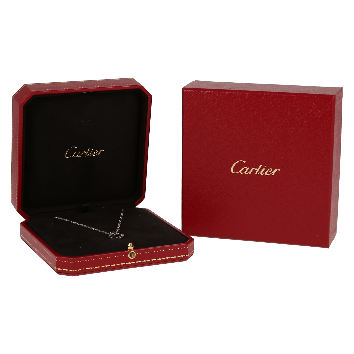 Cartier Love necklace in white gold and diamond - Detail D2