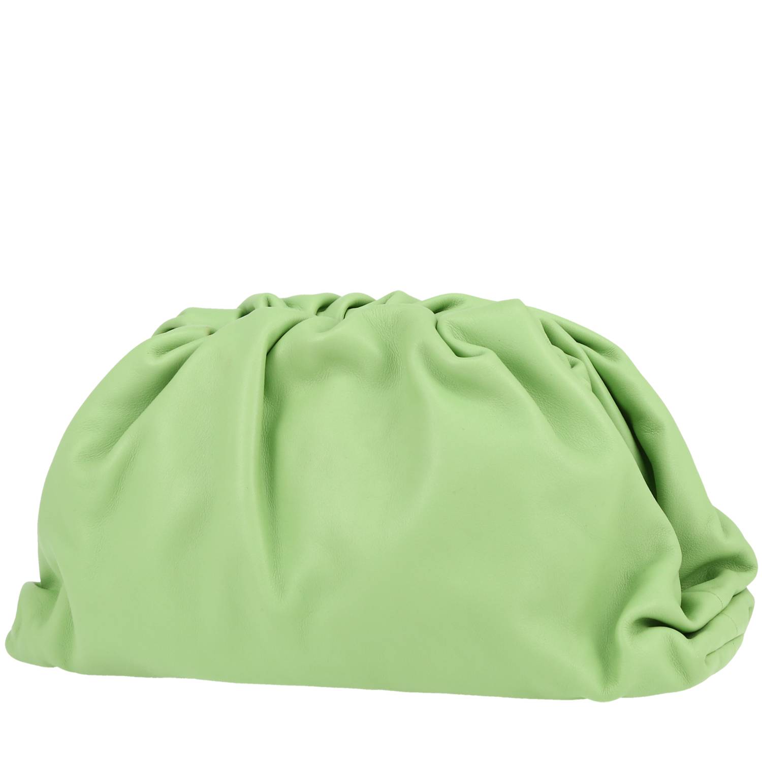Bottega Veneta Pouch handbag/clutch in green Granny leather