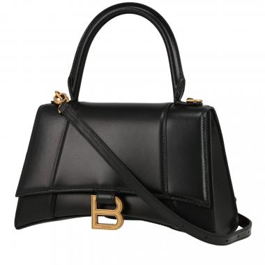 Bolso bandolera Balenciaga  Hourglass modelo pequeño  en cuero negro