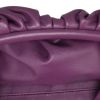 Bottega Veneta  Pouch handbag/clutch  in purple leather - Detail D2 thumbnail