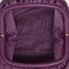 Bottega Veneta  Pouch handbag/clutch  in purple leather - Detail D3 thumbnail