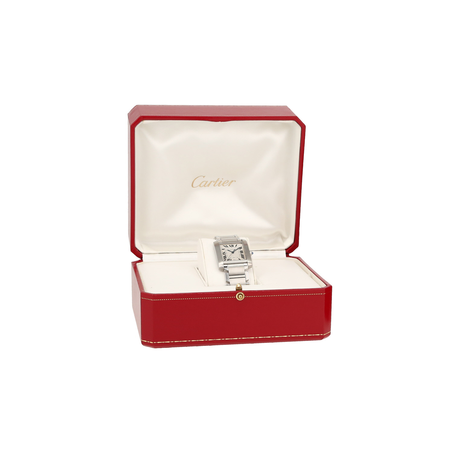 Orologio Cartier Tank Française in acciaio Ref: Cartier - 2302  Circa 2000 - Detail D2