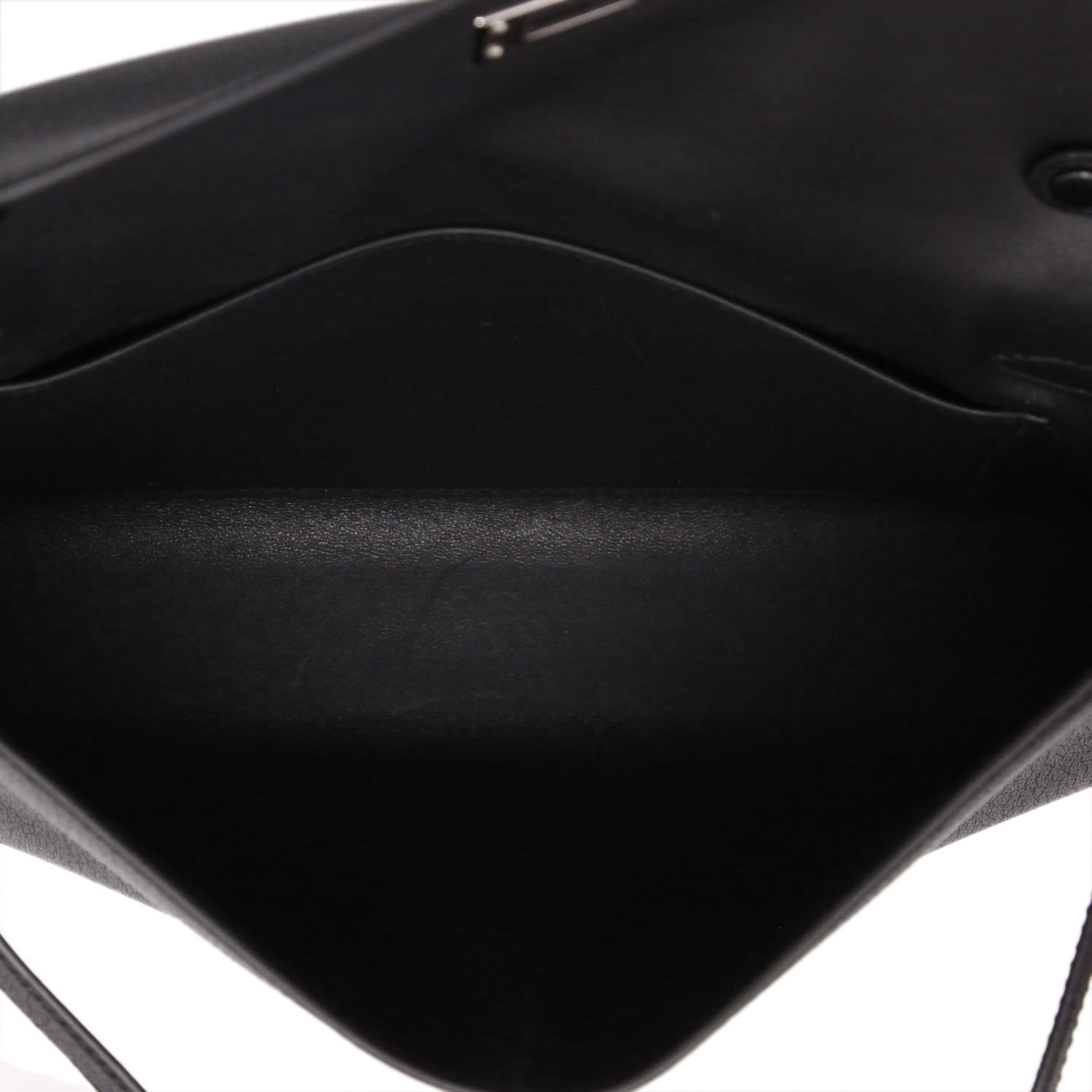 Borsa Hermès  Kelly Elan in pelle Mysore nera - Detail D3