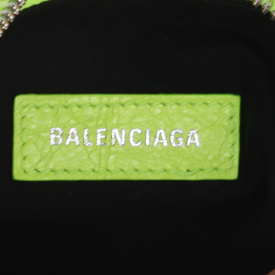 Balenciaga  Cagole shoulder bag  in yellow leather - Detail D2