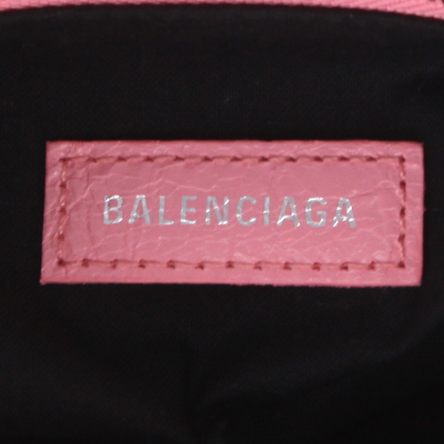 Sac à main Balenciaga  Cagole en cuir rose - Detail D2