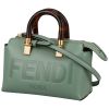 Fendi  By the way mini  shoulder bag  in green leather - 00pp thumbnail