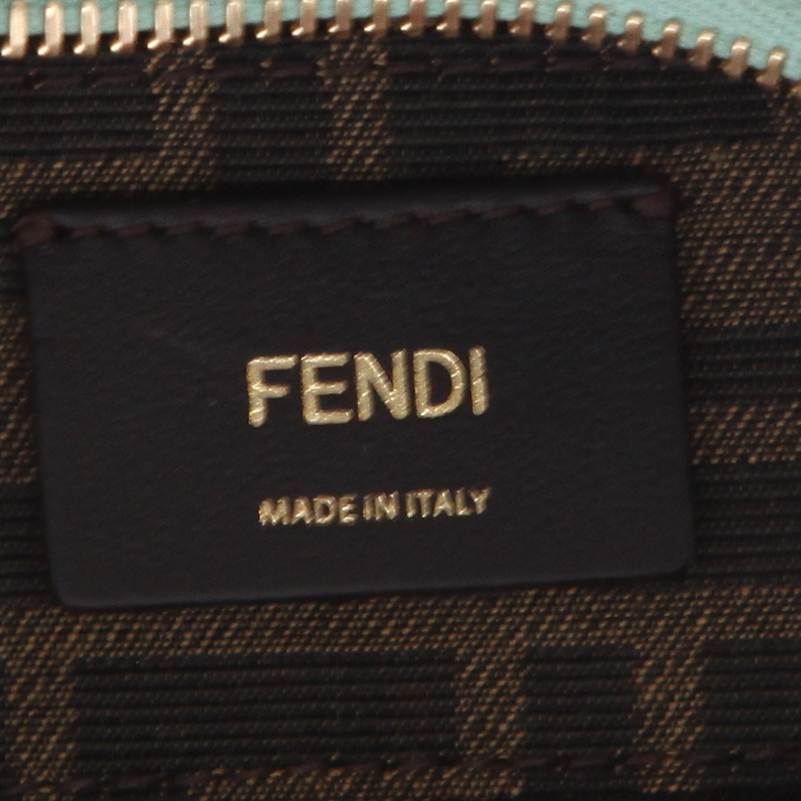 Borsa a tracolla Fendi  By the way mini  in pelle verde - Detail D2