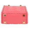 Bolso de mano Fendi  Sunshine mini  en cuero Monogram rosa - Detail D1 thumbnail