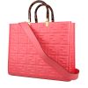 Fendi  Sunshine shopping bag  in pink monogram leather - 00pp thumbnail