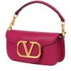 Bolso de mano Valentino Garavani  Locò en cuero rosa - 00pp thumbnail