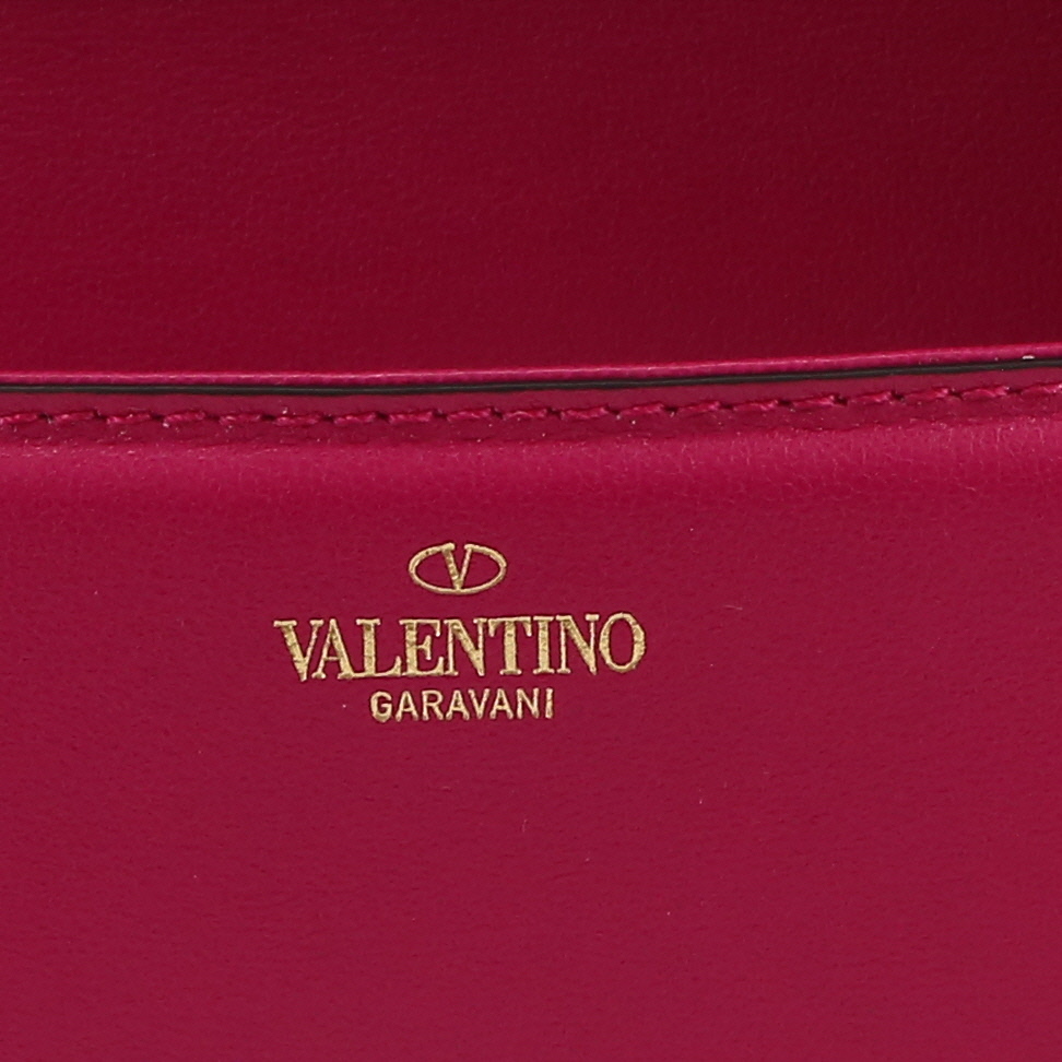 Sac à main Valentino Garavani  Locò en cuir rose - Detail D2