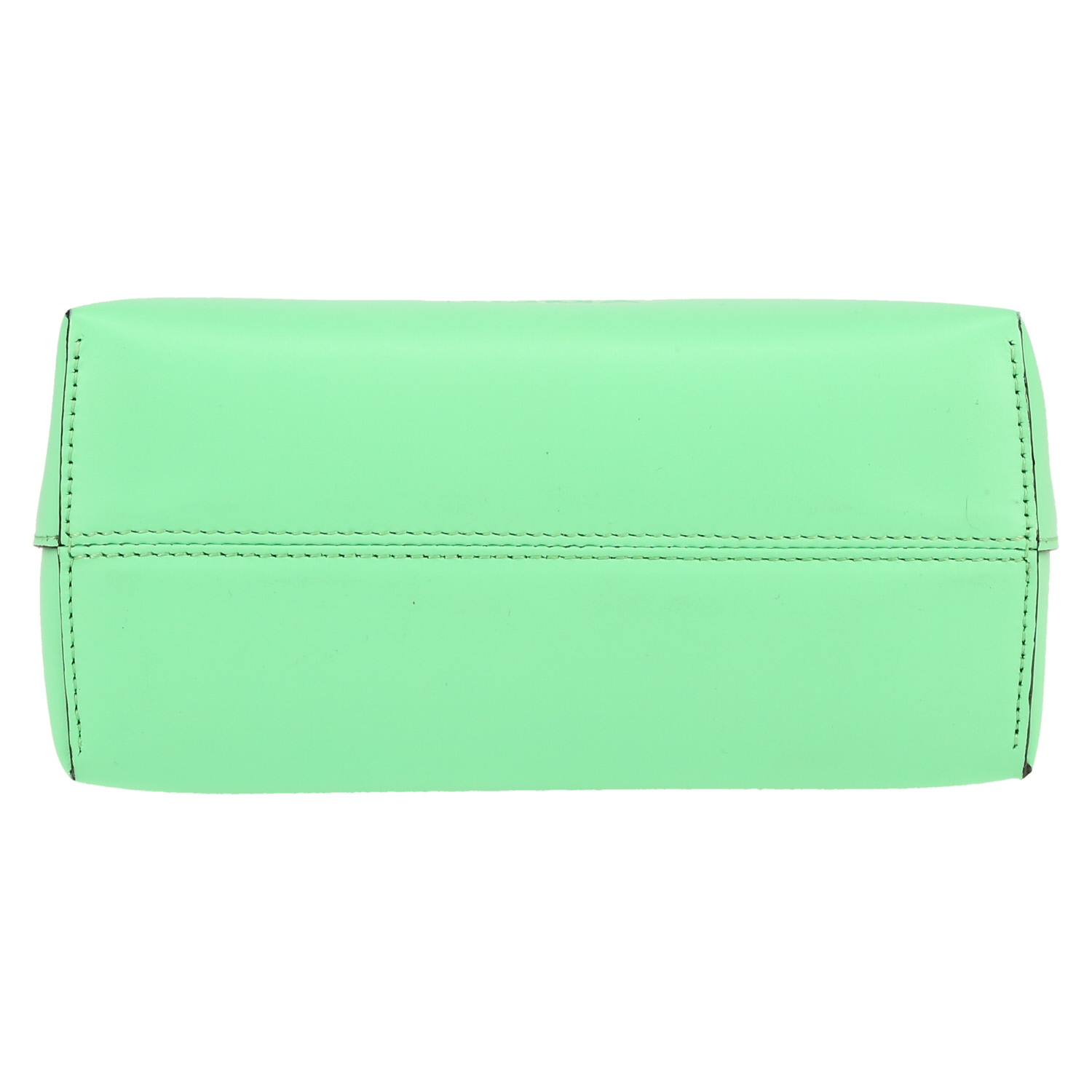 Fendi  By the way mini  shoulder bag  in apple green leather - Detail D1