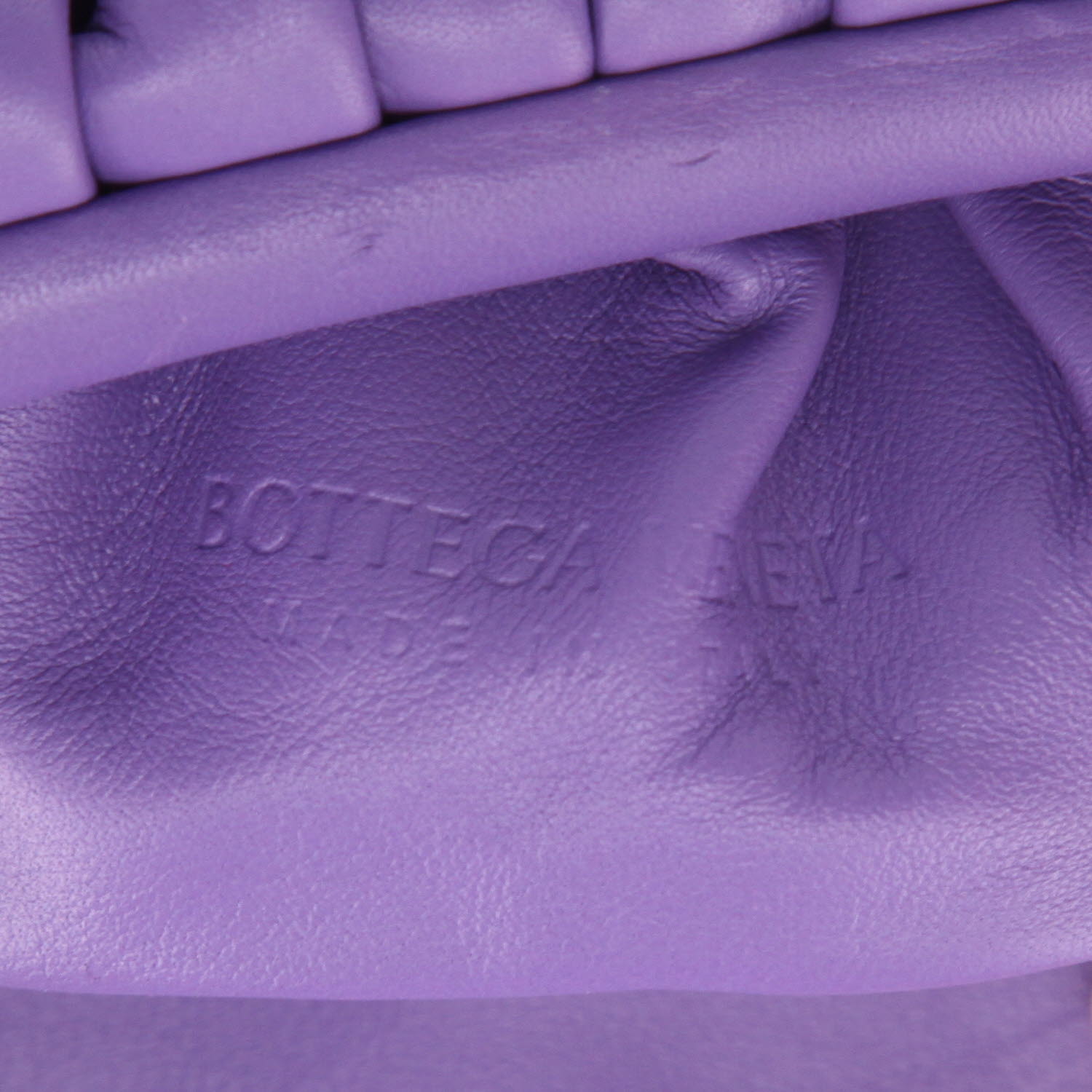 Bolso/bolsito Bottega Veneta  Pouch en cuero violeta - Detail D2