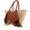 Chloé  Marcie shopping bag in woven palm leaves and gold leather - 00pp thumbnail