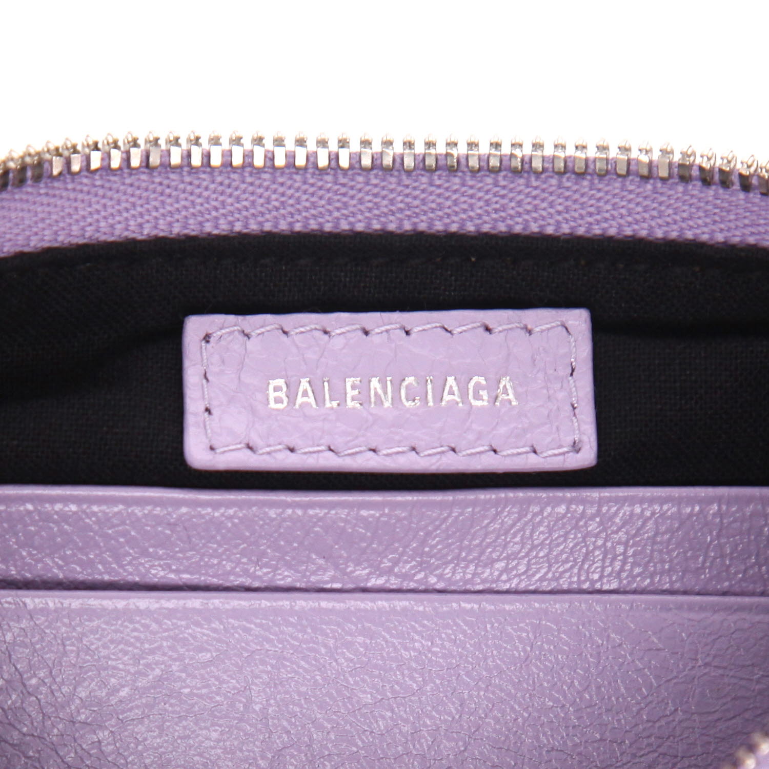 Balenciaga  Cagole mini  shoulder bag  in purple leather - Detail D2