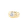 Vintage   1960's ring in yellow gold and diamond - 00pp thumbnail