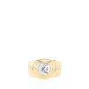 Vintage   1960's ring in yellow gold and diamond - 360 thumbnail