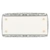 Dior  Lady Dior medium model  handbag  in white and grey leather - Detail D1 thumbnail