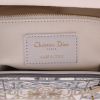 Dior  Lady Dior medium model  handbag  in white and grey leather - Detail D2 thumbnail