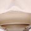 Dior  Lady Dior medium model  handbag  in white and grey leather - Detail D3 thumbnail