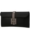 Hermès  Jige pouch  in black Swift leather  and lizzard - 00pp thumbnail