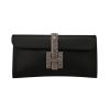 Hermès  Jige pouch  in black Swift leather  and lizzard - 360 thumbnail