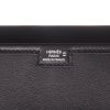 Hermès  Jige pouch  in black Swift leather  and lizzard - Detail D2 thumbnail