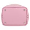 Bolso de mano Hermès  Picotin en cuero swift rosa y blanco - Detail D1 thumbnail
