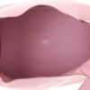 Bolso de mano Hermès  Picotin en cuero swift rosa y blanco - Detail D3 thumbnail