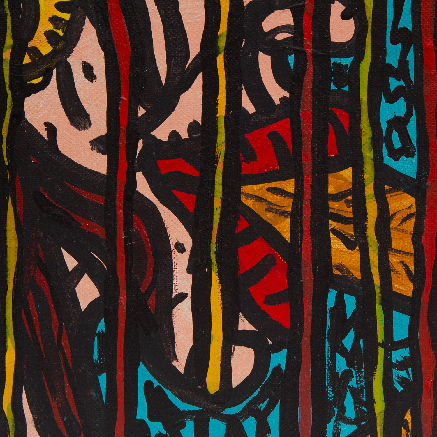 Robert Combas (Born in 1957), Suce le morceau de bois - 1990