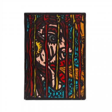 Robert Combas (Né en 1957), Suce le morceau de bois - 1990