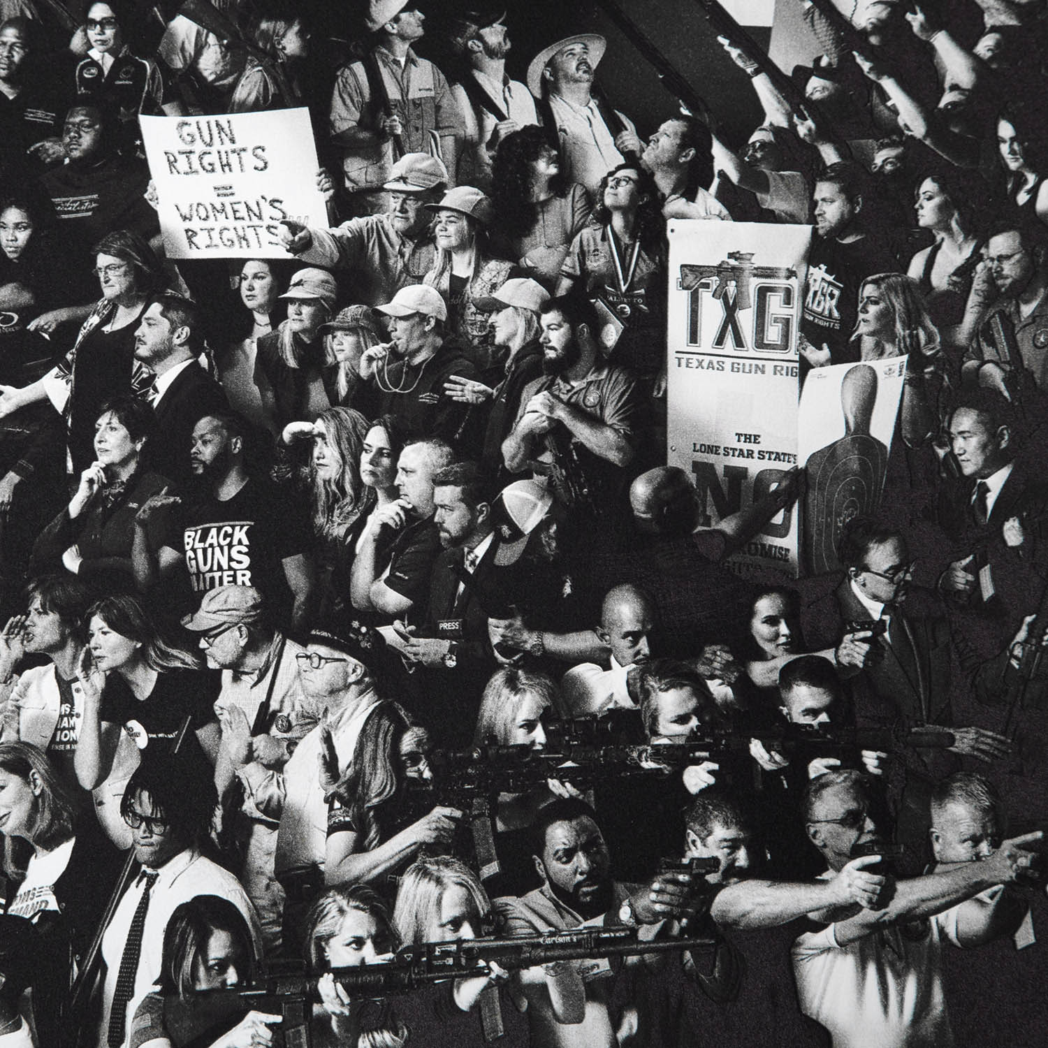 JR (Né en 1983), The gun chronicles : A story of America, USA - 2022 - Detail D1