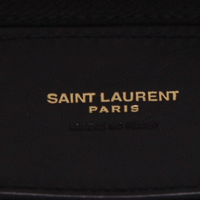 Bolso Cabás Saint Laurent  Suzanne Hobo en cuero negro - Detail D2