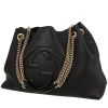Gucci  Soho handbag  in black grained leather - 00pp thumbnail