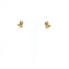 Paire de puces d'oreilles Tiffany & Co Olive Leaf en or jaune et diamants - 360 thumbnail