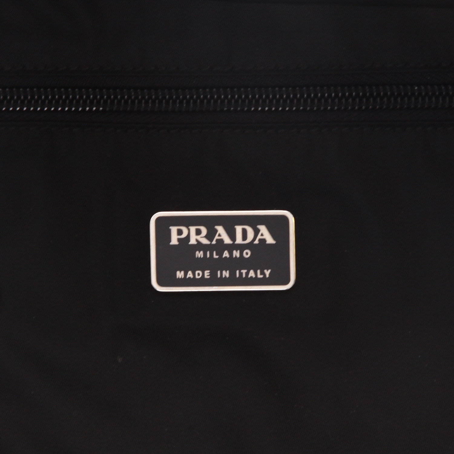 Sac cabas Prada   en toile noire - Detail D6