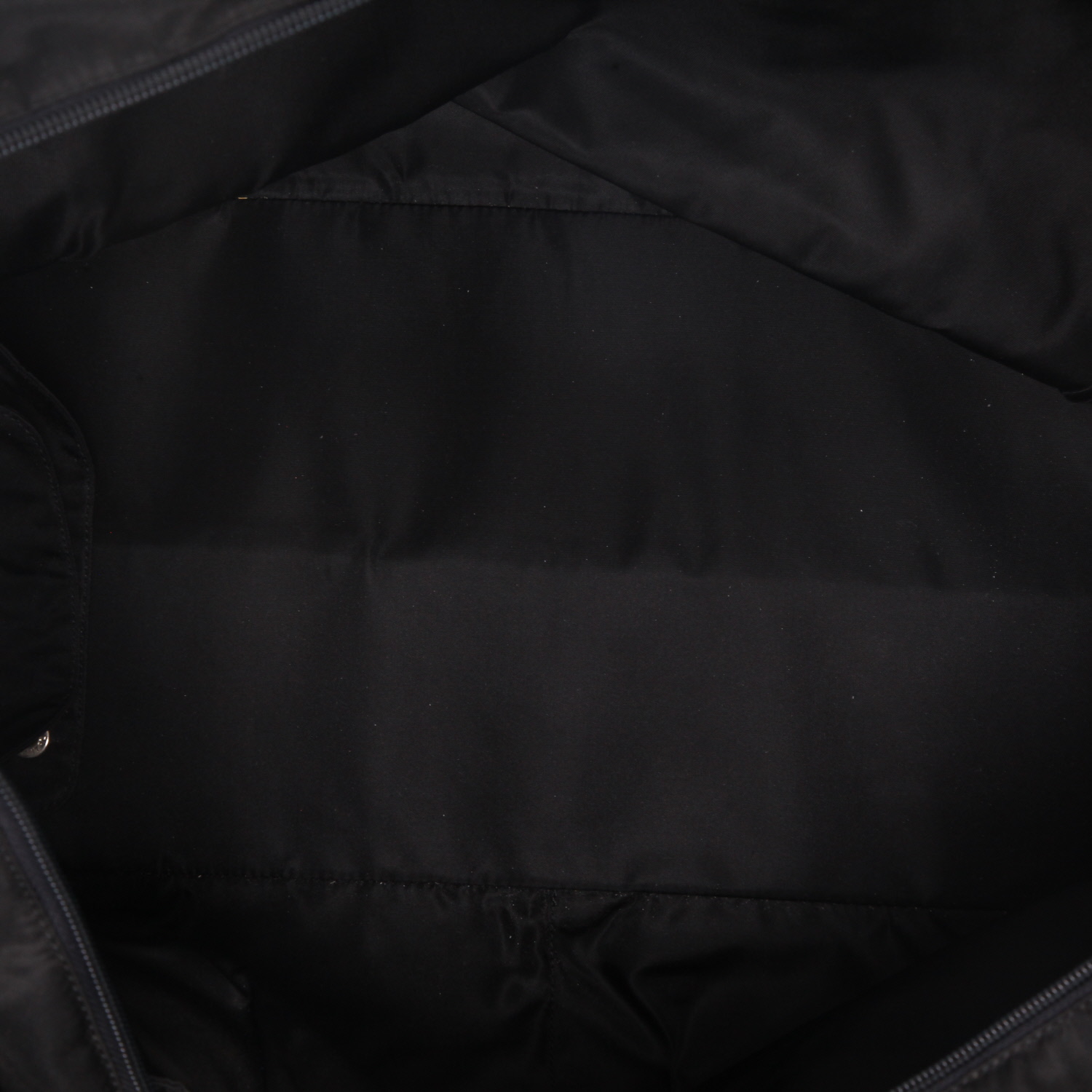 Sac cabas Prada   en toile noire - Detail D7