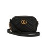 Borsa a tracolla Gucci  GG Marmont Camera in pelle nera - 360 thumbnail