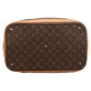 Bolsa de viaje Louis Vuitton  Cruiser 40 en lona Monogram marrón y cuero natural - Detail D1 thumbnail