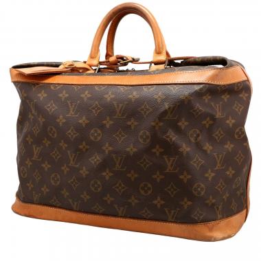 Borsa da viaggio Louis Vuitton  Cruiser 40 in tela monogram marrone e pelle naturale